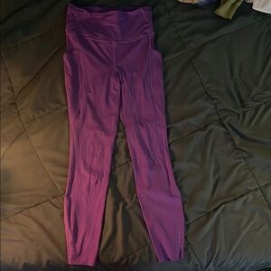 Purple High-Waisted Leggings